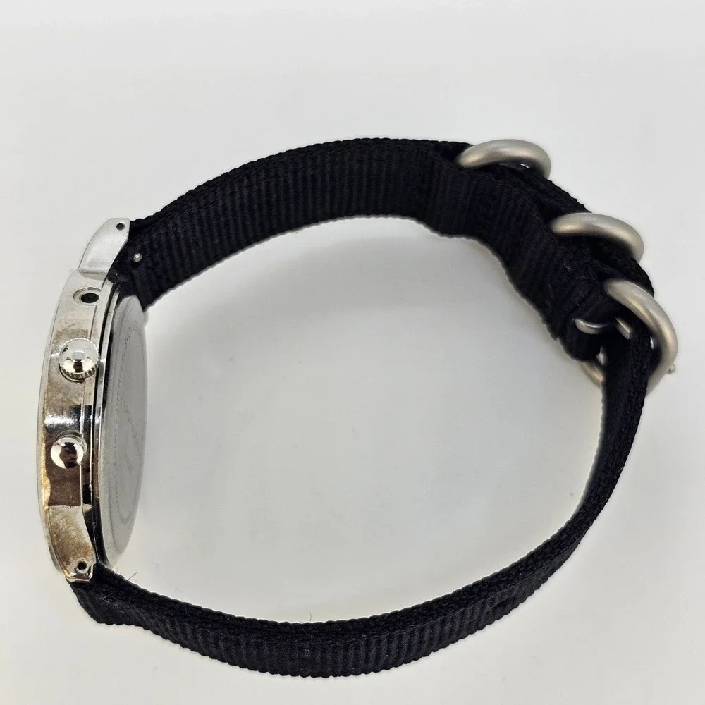 Aeropostale Unisex Watch 38MM Gray Dial Black Bands New Battery READ DESCRIPTION